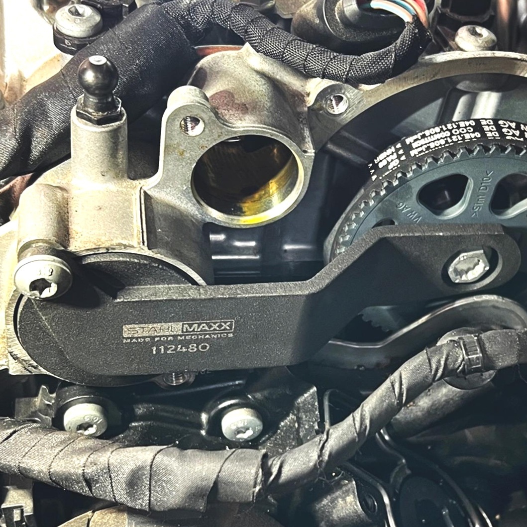 Náradie na zaistenie vačkového hriadeľa, pre VAG 1.0, 1.2, 1.4 l TFSI, ako VW T10494, STAHLMAXX 112480