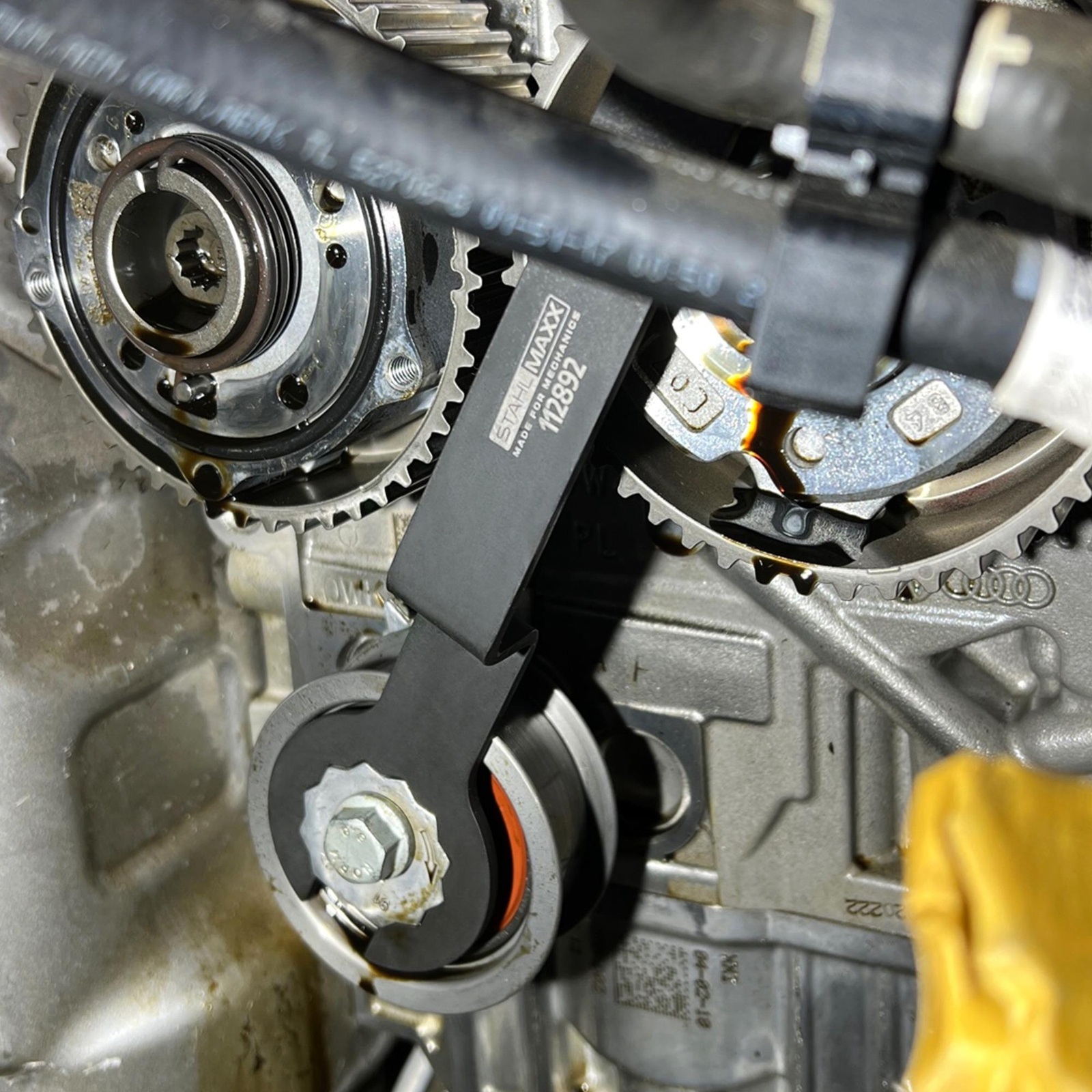 Kľúč na napínaciu kladku remeňa, pre 1.0, 1.2, 1.4, 1.5 TSI / TFSI, ako VAG T10499A, STAHLMAXX 112892