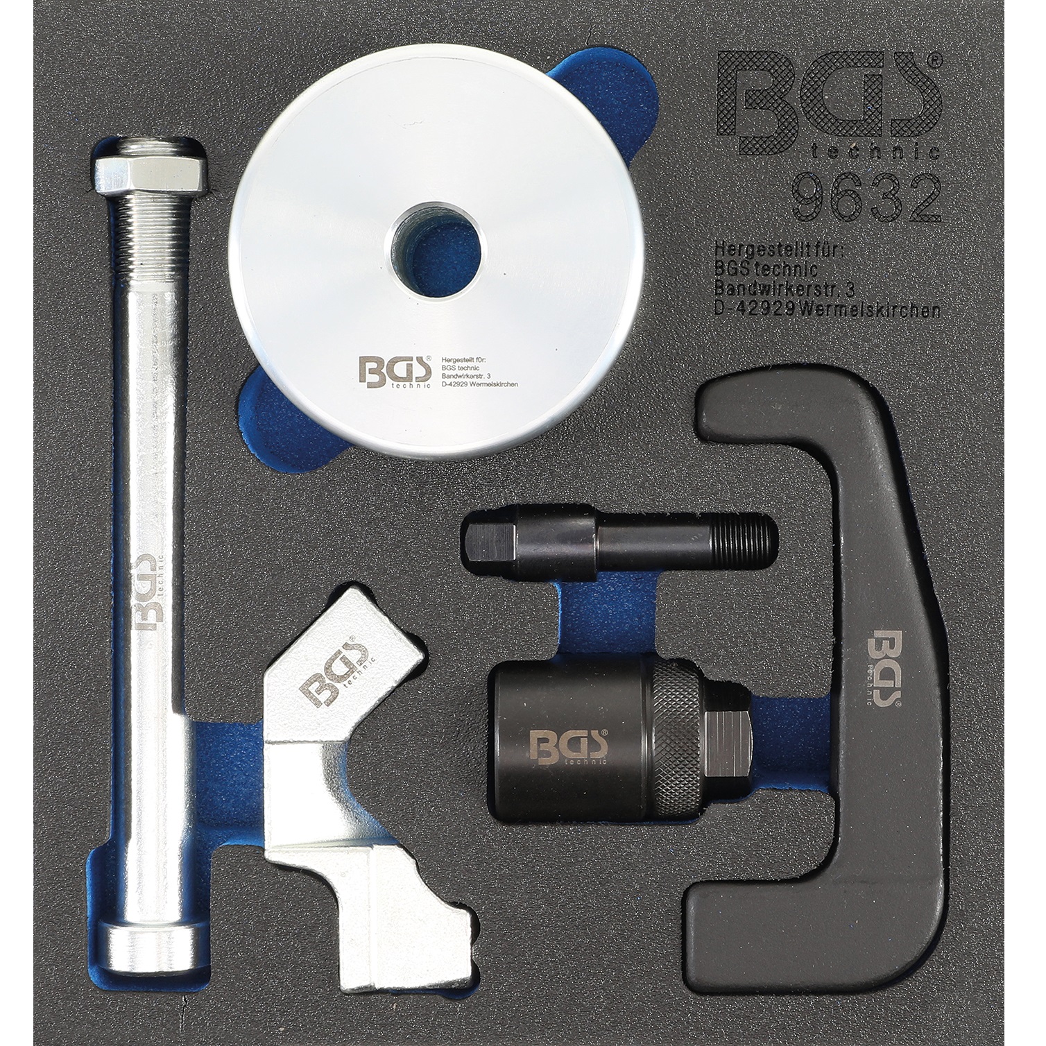 Modul 1/6 - Vyťahovák vstrekovačov pre Bosch CDI, kladivo M16 x 1,5, 6 dielov