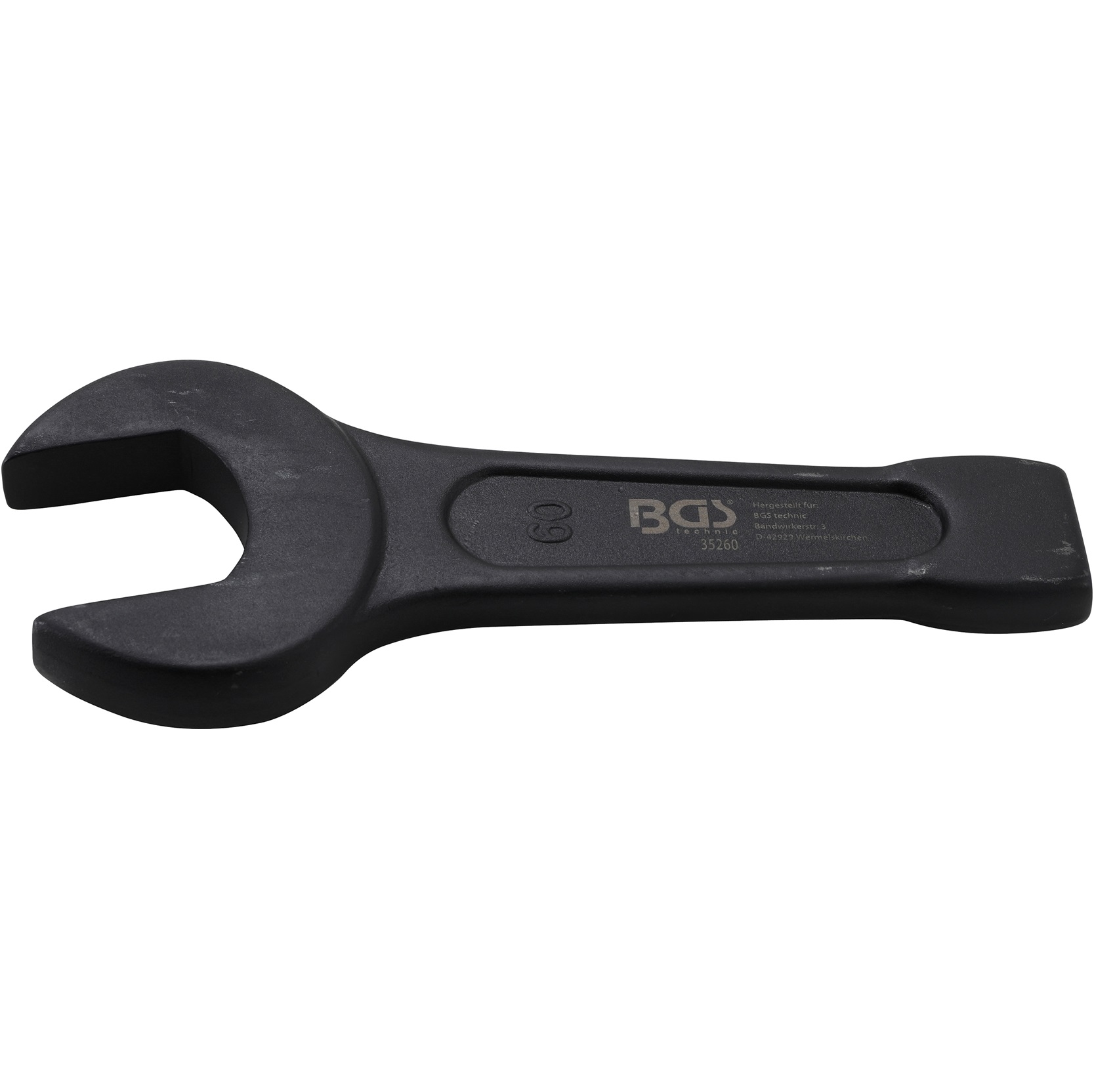Kľúč plochý vidlicový, úderový, 60 mm BGS 35260