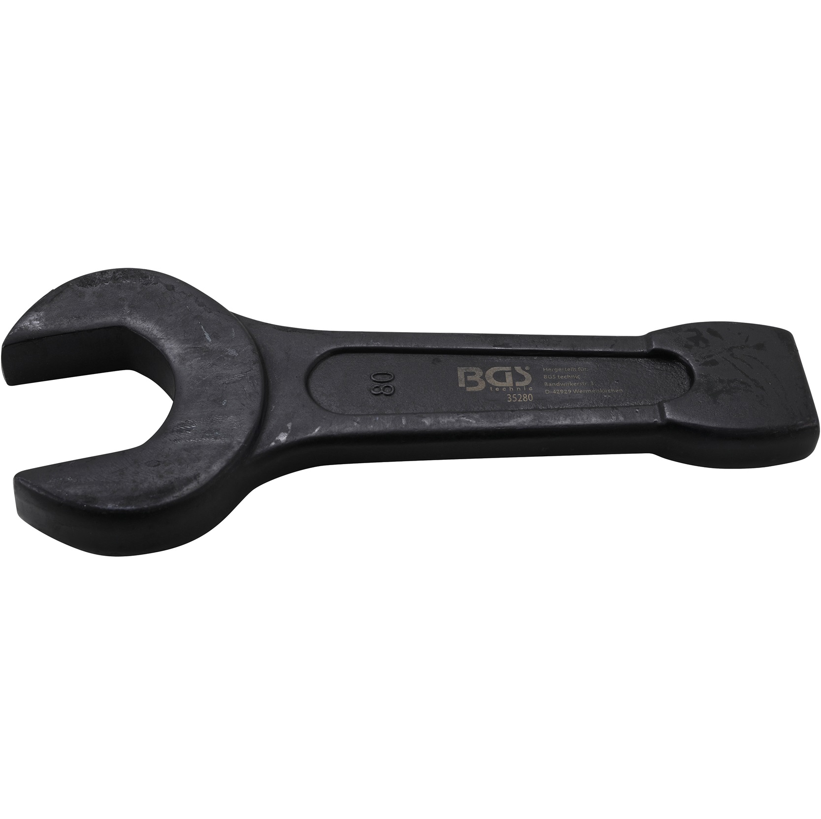 Kľúč plochý vidlicový, úderový, 80 mm BGS 35280
