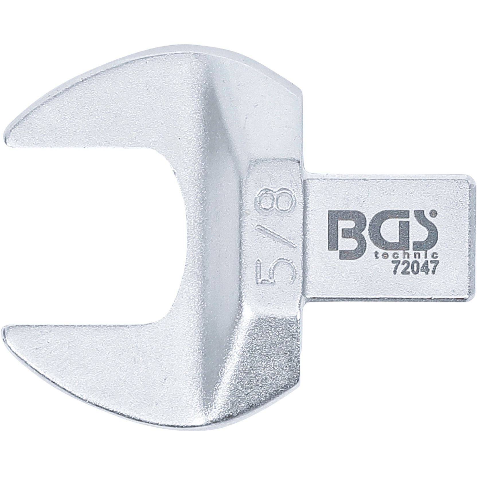 Kľúč nástrčný plochý vidlicový, palcový 5/8", 4-hran 9 x 12 mm, BGS 72047