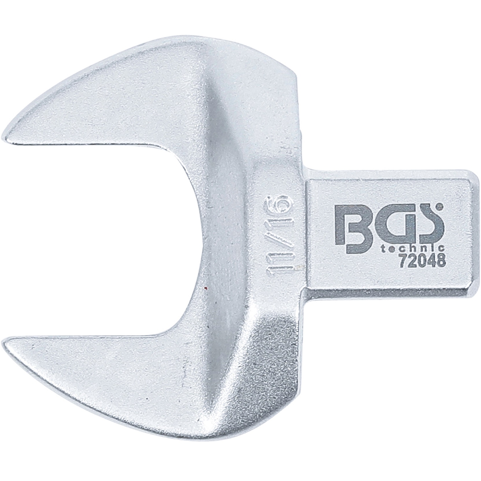 Kľúč nástrčný plochý vidlicový, palcový 11/16", 4-hran 9 x 12 mm, BGS 72048