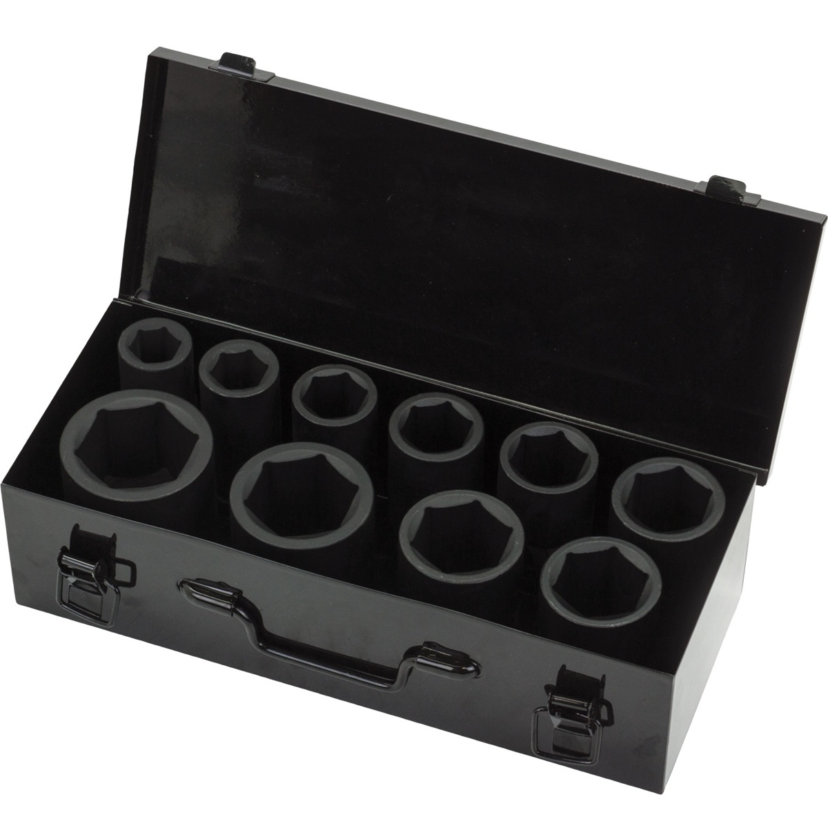 Hlavice nástrčné tvrdené, 6-hran, predĺžené, 1", 22 - 50 mm, 11 dielov, Welzh 8036-WW