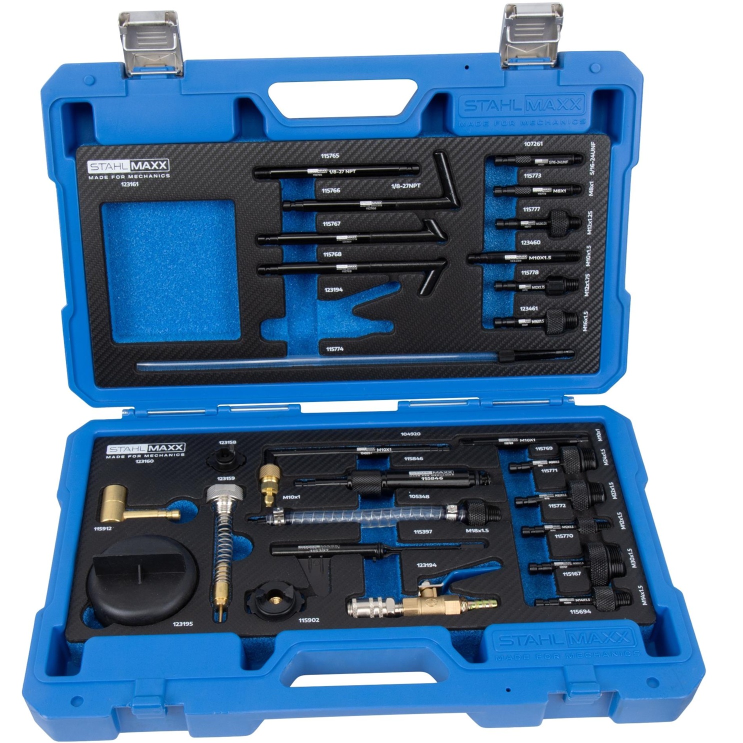 Adaptéry plniace na prevodový olej, pre automatické prevodovky, DSG, CVT, Multitronic a iné, 27 dielov, STAHLMAXX 123198