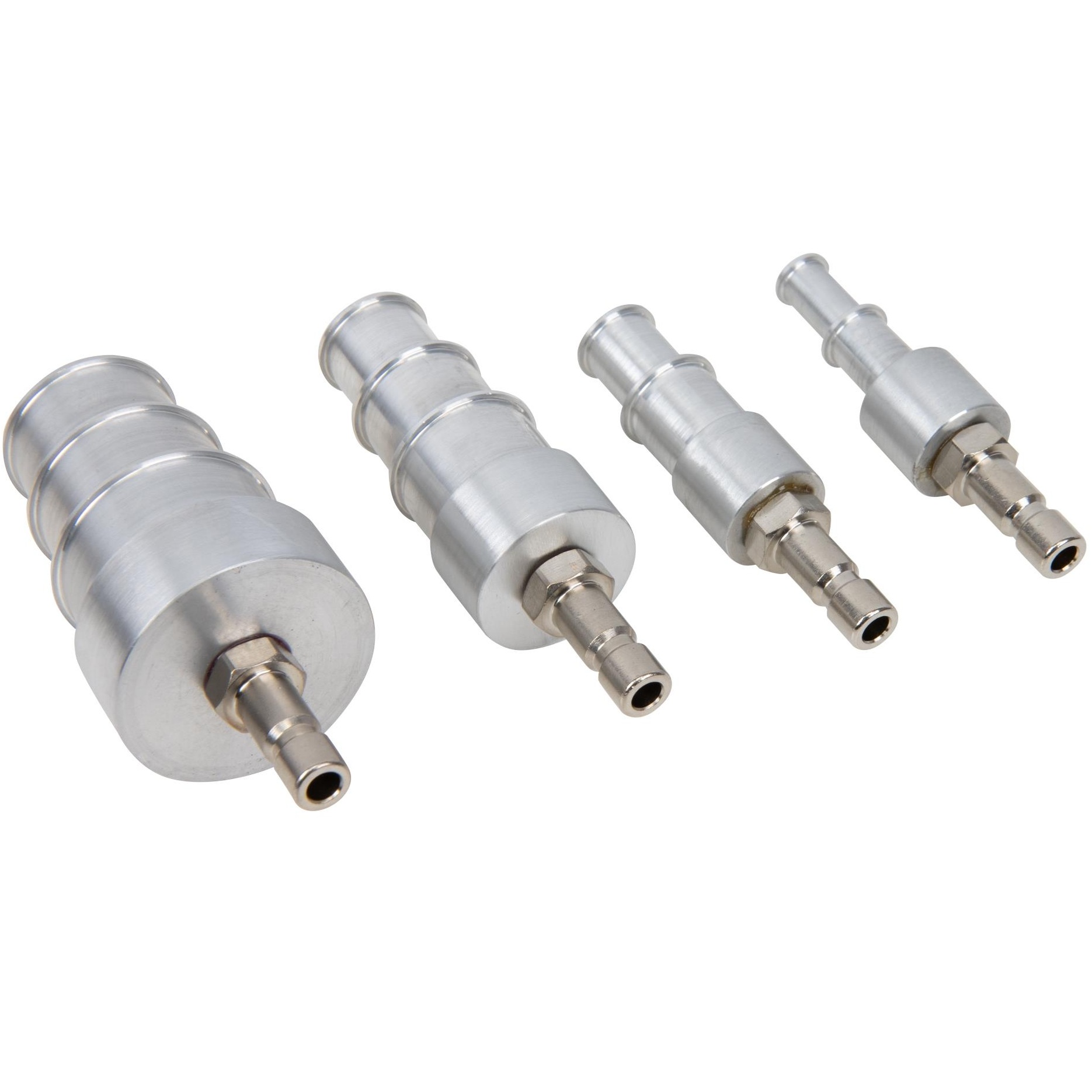 Adaptéry pre testovanie chladiča plniaceho vzduchu, EGR-chladiča a chladiča prevodovky, 8 - 32 mm, ako VAG 1274B/14, 4 diely, STAHLMAXX 124378