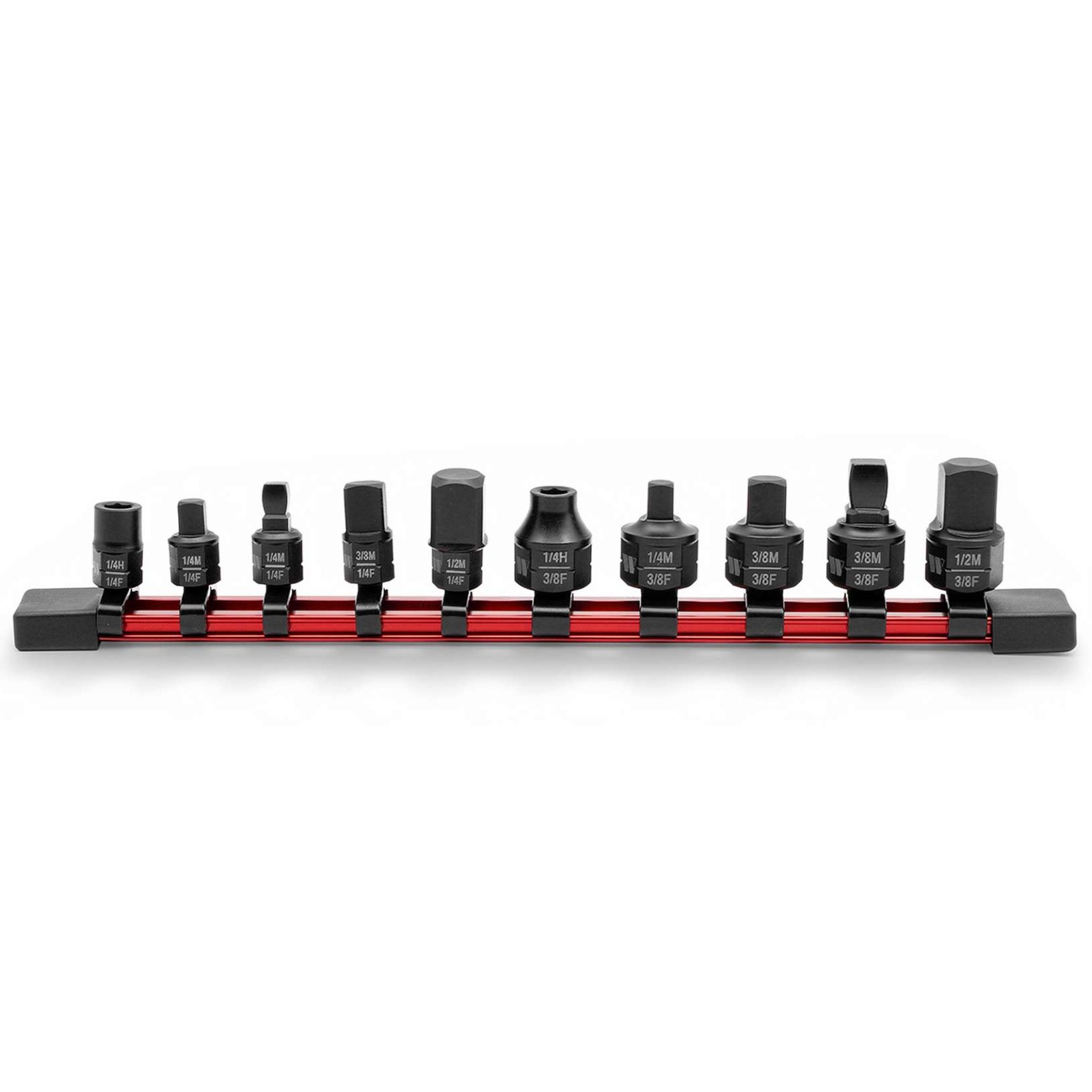 Adaptéry pre bity a hlavice na račne Nano-Mate™, 1/4" x 3/8" x 1/2", 10 dielov, Welzh 7260-WW