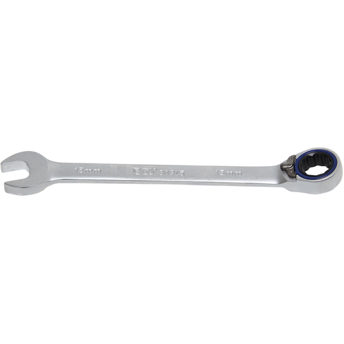 Kľúč očkoplochý račňový, prepínateľný, 15 mm, 72 zubov, BGS 30915