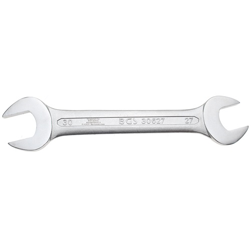 Kľúč plochý vidlicový, obojstranný, 27x30 mm, za studena kované, BGS 30627