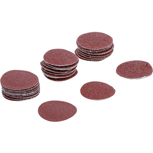 Papiere brúsne pre excentrickú brúsku, Ø 30 mm, K 60 - 80 - 120, 30 dielov