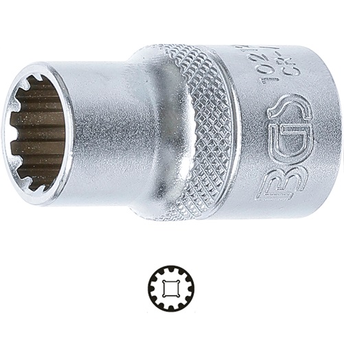 Hlavica nástrčná 1/2", Gear Lock, 12 mm, BGS 10212