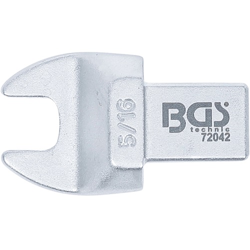 Kľúč nástrčný plochý vidlicový, palcový 5/16", 4-hran 9 x 12 mm, BGS 72042