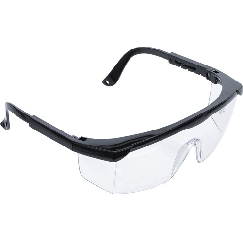 Okuliare ochranné s nastaviteľnými ramienkami, transparentné, BGS 80887