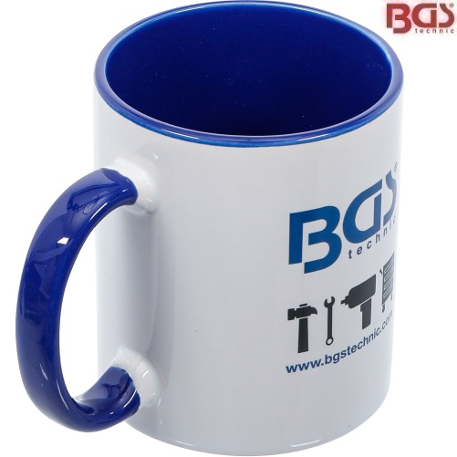 Hrnček na kávu BGS®, biely, BGS 73354