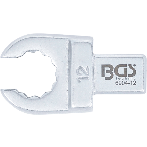 Kľúč nástrčný očkový, otvorený, 12 mm, 4-hran 9 x 12 mm, BGS 6904-12