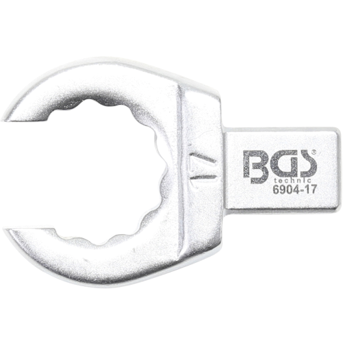 Kľúč nástrčný očkový, otvorený, 17 mm, 4-hran 9 x 12 mm, BGS 6904-17