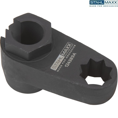 Hlavica nástrčná na snímače výfukových plynov a teploty, 1/2", 6-hran 17 mm, s drážkou, STAHLMAXX 124389A