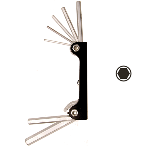 Kľúče imbus 2,5 - 10 mm, 7 dielov, BGS 787