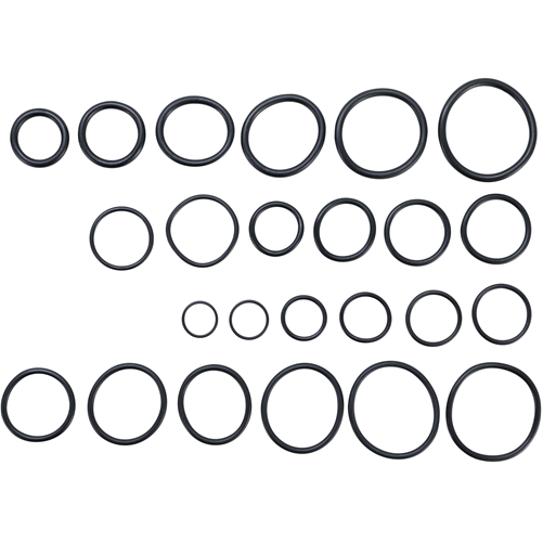 O-krúžky, XXL, Ø 18 - 50 mm, 285 dielov, BGS 8105