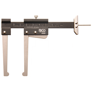 Merítko posuvné na meranie brzdového kotúča, 60 mm, hliníkové, BGS 8689
