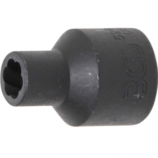 Hlavica špirálová 1/2" / vyťahovák poškodených skrutiek, 8 mm, BGS 5269-8