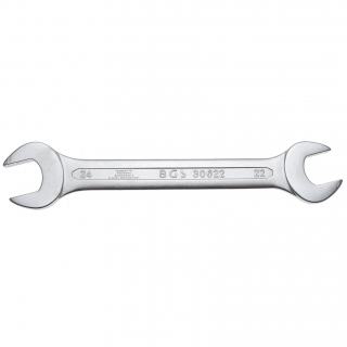 Kľúč plochý vidlicový, obojstranný, 22x24 mm, za studena kované, BGS 30622