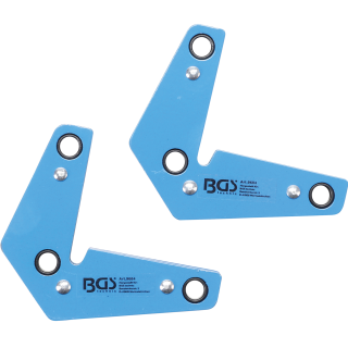 Magnety pre zváranie uhlov, ťažké prevedenie, L-tvar, 2 diely, BGS 9684