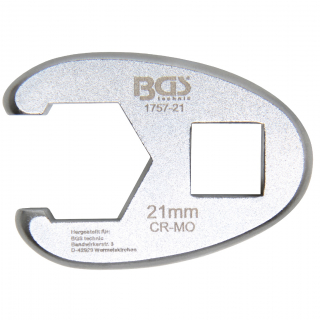 Kľúč otvorený "Crowfoot", 1/2", 21 mm, BGS 1757-21