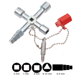 Kľúč na rozvodné skrine "PRO Key", univerzálny, BGS 9416