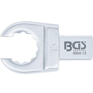 Kľúč nástrčný očkový, otvorený, 13 mm, 4-hran 9 x 12 mm, BGS 6904-13