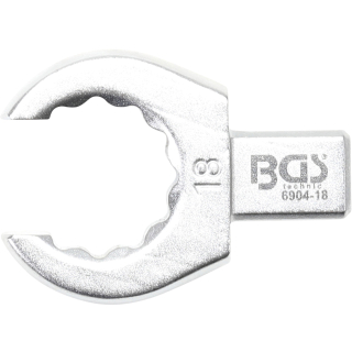 Kľúč nástrčný očkový, otvorený, 18 mm, 4-hran 9 x 12 mm, BGS 6904-18